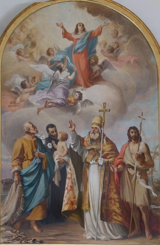 Madonna assunta e santi